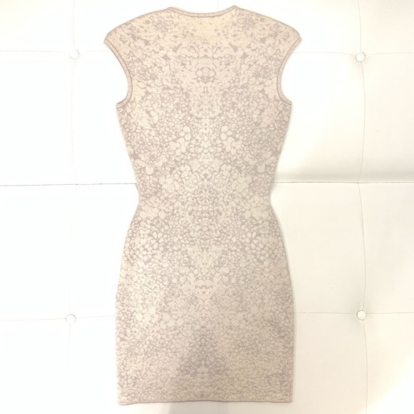 ALEXANDER McQUEEN Jacquard Bodycon Dress Sz S - Picture 5 of 5